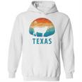 Texas Longhorn Cow Vintage Texan Cattle Herd Retro Hoodie