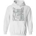 Tribal Wolf Design Hoodie