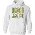 Ugh As If Cher Horowitz Yellow Plaid Lettering Hoodie