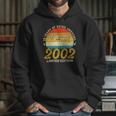 20 Years Old Bday Awesome Since 2002 Distressed 20Th Birthday Hoodie Gifts for Her