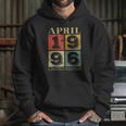 25 Years Old April 1996 25Th Awesome Birthday Hoodie Gifts for Her