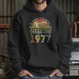 44 Years Old Gifts Awesome Since February 1977 44Th Birthday Hoodie Gifts for Her