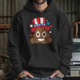 American Poop Emoji Funny 4Th Of July Independence Day Gift Hoodie Gifts for Her