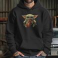 Baby Yoda Hugging Violin Hoodie Gifts for Her