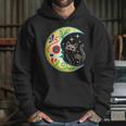 Cat & Moon Sugar Skull Dia De Los Muertos Day Of The Dead V2 Hoodie Gifts for Her