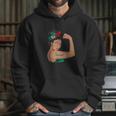 Chicana Girl Unbreakable Rosie The Riveter Hoodie Gifts for Her