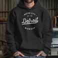 Classic Retro Detroit Michigan Motor City Established 1701 Hoodie Gifts for Her