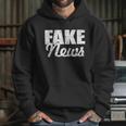 Distressed Fake News Logo Hoodie Gifts for Her