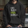 Eat Sleep Hack Hacker Hacking Security Funny Gift Hoodie Gifts for Her