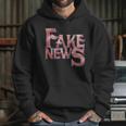 Fake News Distressed Text Hoodie Gifts for Her