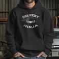 Food Delivery Pizza Mailman Truck Driver Multitasking Ninja Hoodie Gifts for Her