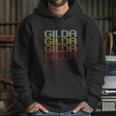 Gilda Retro Wordmark Pattern Vintage Style Hoodie Gifts for Her