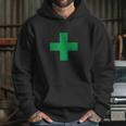 Green Medical Marijuana Cross Symbol Cannabis Medicine Hoodie Gifts for Her