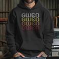 Gwen Retro Wordmark Pattern Vintage Style Hoodie Gifts for Her