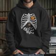 Halloween Skeleton Xray Rib Cage Hoodie Gifts for Her