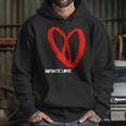 Infinite Love Valentine Heart Science Space Math InfinityHoodie Gifts for Her