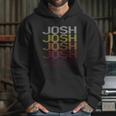 Josh Retro Wordmark Pattern Vintage Style Hoodie Gifts for Her