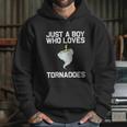 Just A Boy Who Loves Tornadoes Tornado Meteorologist Hoodie Gifts for Her