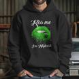 Kiss Me Im Highrish 420 Cannabis Marijuana Weed Lips Gift Graphic Design Printed Casual Daily Basic Hoodie Gifts for Her