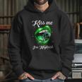 Kiss Me Im Highrish Cannabis Lips Weed Love Lips Cannabis Graphic Design Printed Casual Daily Basic Hoodie Gifts for Her