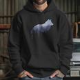 Lone Wolf Survives The Mountain Silhouette Art Hoodie Gifts for Her