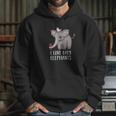 I Love Baby Elephants Funny Cute Chibi Elephant Gift Hoodie Gifts for Her