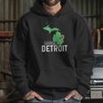 Made In Detroit Michigan State Map Motor City Area 313 Gift Hoodie Gifts for Her