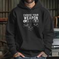 Mens Choose Your Weapon Console Gamer Funny Hoodie Gifts for Her