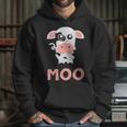 Moo Cow Farm Animals For ToddlersFam Girl Hoodie Gifts for Her