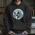 Moonlight Night Black Crow Forest Animal Bird Raven Hoodie Gifts for Her