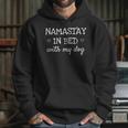 Namastay In Bed With My Dog Namaste Funny Parody Yoga Hoodie Gifts for Her