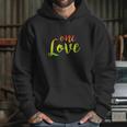 One Love Rasta Reggae Roots Peace Love Hoodie Gifts for Her