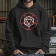 Satanic D20 Pentagram | Roleplaying Game Hoodie Gifts for Her