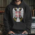 Serbian Eagle Srpski Grb Emblem Serbia Double-Headed Eagle Hoodie Gifts for Her