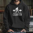 Social Distancing Champ Graphic Funny Hoodie Gifts for Her