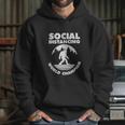 Social Distancing Introvert Bigfoot Funny Hoodie Gifts for Her