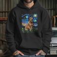 Starry Night Cattle Dog Colorful Hoodie Gifts for Her