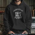 I Survived My First Solo Flight Funny New Pilot Hoodie Gifts for Her