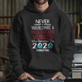 Never Underestimate Who Survived The Pandemic Healthcare Worker Hoodie Gifts for Her