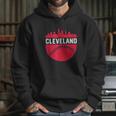 Vintage Downtown Cleveland Ohio Skyline Baseball Hoodie Gifts for Her