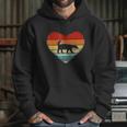 Vintage Heart Honey Badger Hoodie Gifts for Her