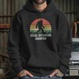 Vintage Retro Social Distancing Champion Funny Bigfoot Hoodie Gifts for Her