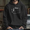 Washington State Home I Love Evergreen State Seattle Hoodie Gifts for Her