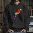 Watercolour Colourful Scarlet Macaw Parrot Bird Painting Hoodie Gifts for Her