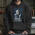 Xfiles Horror Thriller Tv Series Cigarette Smoking Man No Trust Hoodie Gifts for Her