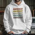 Amherst Massachusetts Retro Vintage Hoodie Gifts for Her