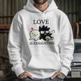 Badtz Maru Love Is Exhausting Valentine Hoodie Gifts for Her