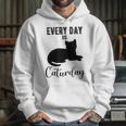 Everyday Is Caturday Funny Black Cat Lovers Gifts Hoodie Gifts for Her