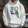 Nola New Orleans Louisiana Mardi Gras Beads Fleur De Lis Lily Hoodie Gifts for Her