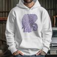 Purple Elephant Alzheimer Awareness Hoodie Gifts for Her